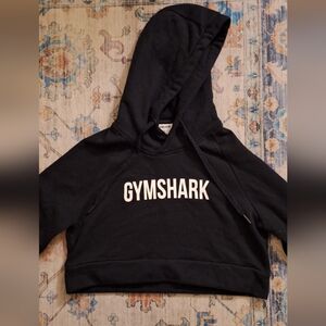 Gymshark Black Cropped Hoodie